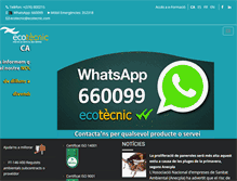 Tablet Screenshot of ecotecnic.com